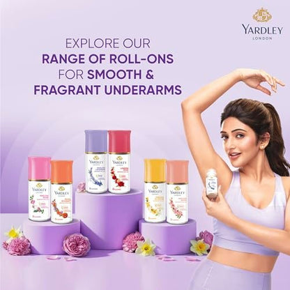 Yardley London English Lavender Deodorant Roll-On - 1.7 oz Aluminum-Free Deodorant for Men & Women