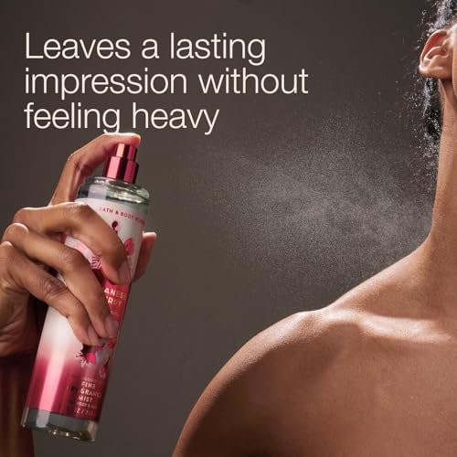 Bath & Body Works Japanese Cherry Blossom Fine Fragrance Mist 8 oz - 2 Pack, Long-Lasting Floral Body Spray for Women - görsel 9