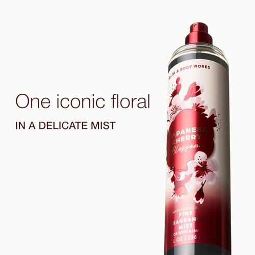 Bath & Body Works Japanese Cherry Blossom Fine Fragrance Mist 8 oz - 2 Pack, Long-Lasting Floral Body Spray for Women - görsel 3