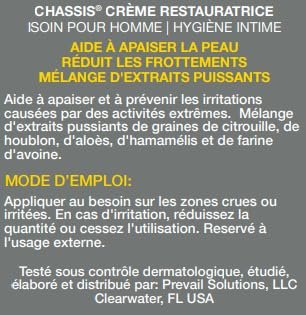 Chassis Restoration Cream - Moisturizing & Chafing-Relief Solution for Dry, Irritated Skin | 4 oz Avelisse