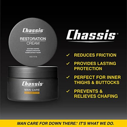 Chassis Restoration Cream - Moisturizing & Chafing-Relief Solution for Dry, Irritated Skin | 4 oz Avelisse