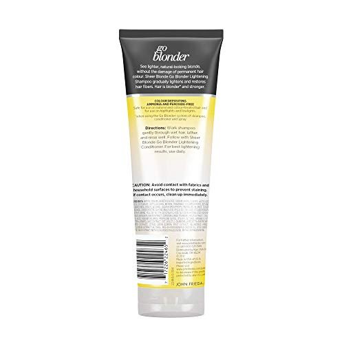 John Frieda Sheer Blonde Go Blonder Gradual Lightening Shampoo - 8.3 oz with Citrus & Chamomile, BlondMend Technology Avelisse