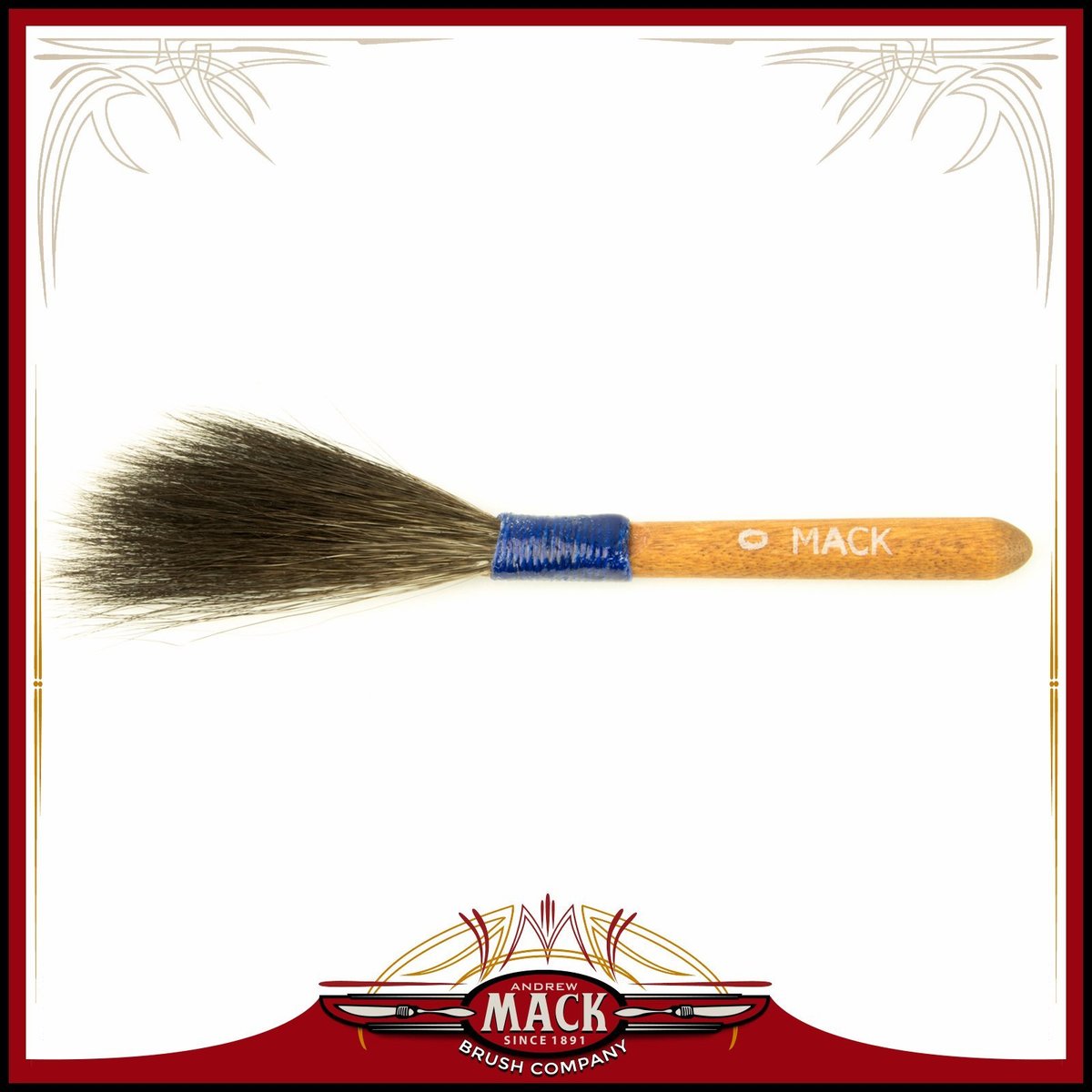 Mack Brush Original Series 10 Blue Squirrel Hair Pinstriping Brush - Size 0 (1/4") for Fine Lines & Striping - görsel 1