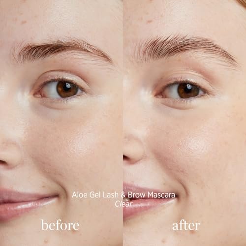 Ere Perez Natural Aloe Gel Lash + Brow Mascara - Clear, Conditioning, Sweat-Proof, Vegan & Cruelty-Free (0.35 oz) Avelisse