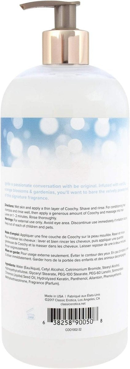 Coochy Intimate Shaving Cream – Be Original, 32 oz – Shave Conditioner & Moisturizer for Sensitive Skin, Anti-Bump Avelisse