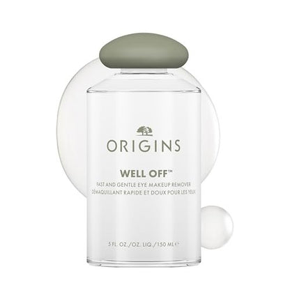 Origins Well Off Fast And Gentle Eye Makeup Remover | Ophthalmologist Tested | Non-Greasy, Non-Irritating | For All Skin Types, 5 Fl Oz Avelisse