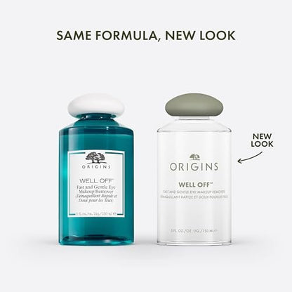 Origins Well Off Fast And Gentle Eye Makeup Remover | Ophthalmologist Tested | Non-Greasy, Non-Irritating | For All Skin Types, 5 Fl Oz Avelisse