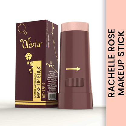 Olivia Instant Waterproof Makeup Stick Concealer - Rachelle Rose Shade No.2 (SPF 12) - 15g