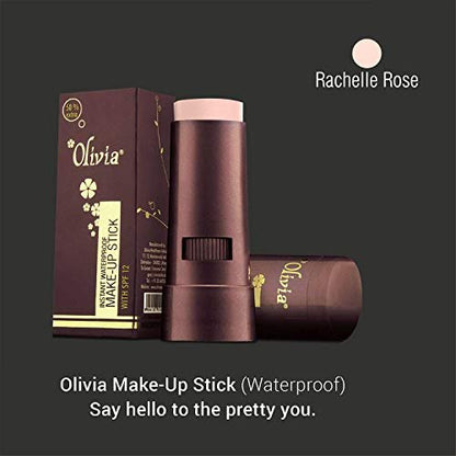 Olivia Instant Waterproof Makeup Stick Concealer - Rachelle Rose Shade No.2 (SPF 12) - 15g