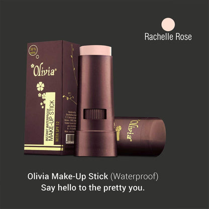 Olivia Instant Waterproof Makeup Stick Concealer - Rachelle Rose Shade No.2 (SPF 12) - 15g