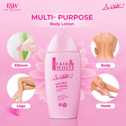 FAIR & WHITE So White Skin Brightening Lotion - 500 ml Daily Moisturizing Body Lotion Avelisse