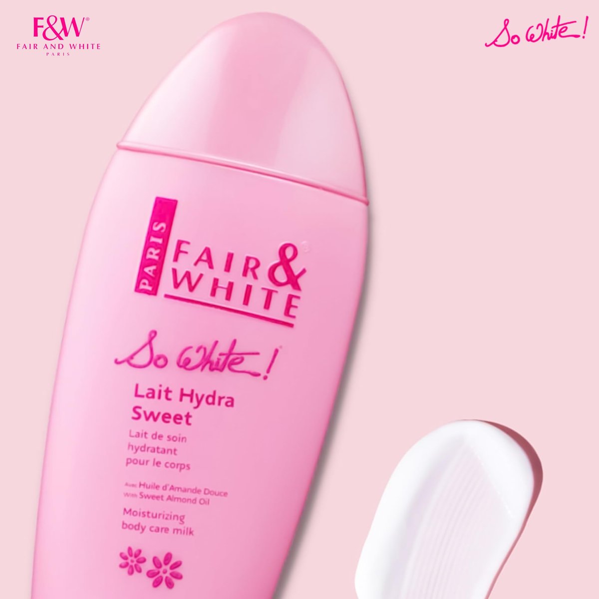 FAIR & WHITE So White Skin Brightening Lotion - 500 ml Daily Moisturizing Body Lotion Avelisse