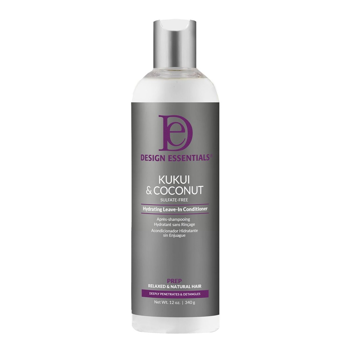 Design Essentials Natural Kukui & Coconut Hydrating Leave-In Conditioner for Relaxed and Natural Hair - 8 oz - görsel 1
