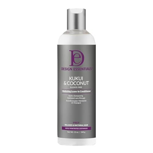 Design Essentials Natural Kukui & Coconut Hydrating Leave-In Conditioner for Relaxed and Natural Hair - 8 oz - görsel 2