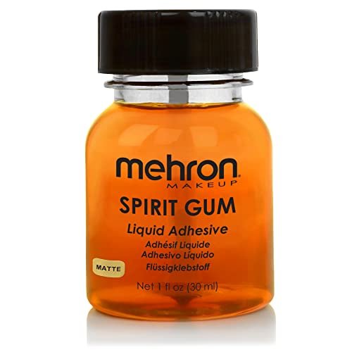 Mehron Makeup Spirit Gum (1 oz) - Matte Adhesive for Special Effects & Prosthetics Avelisse