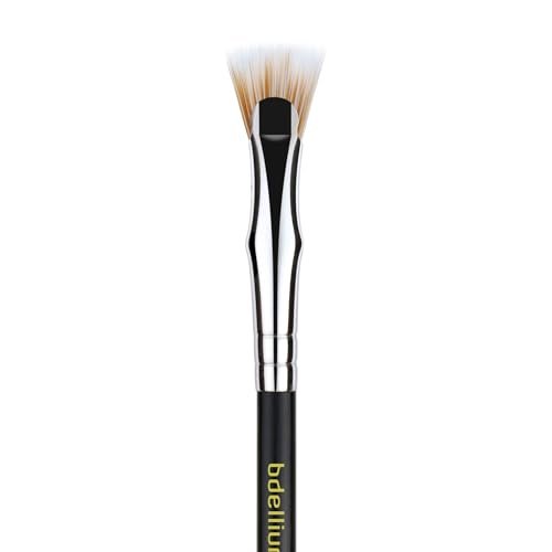 Bdellium Tools Professional Maestro Series 730 Bent Mascara Fan Brush - Soft Synthetic Fibers for Flawless Mascara Application (Black, 1pc) - görsel 4