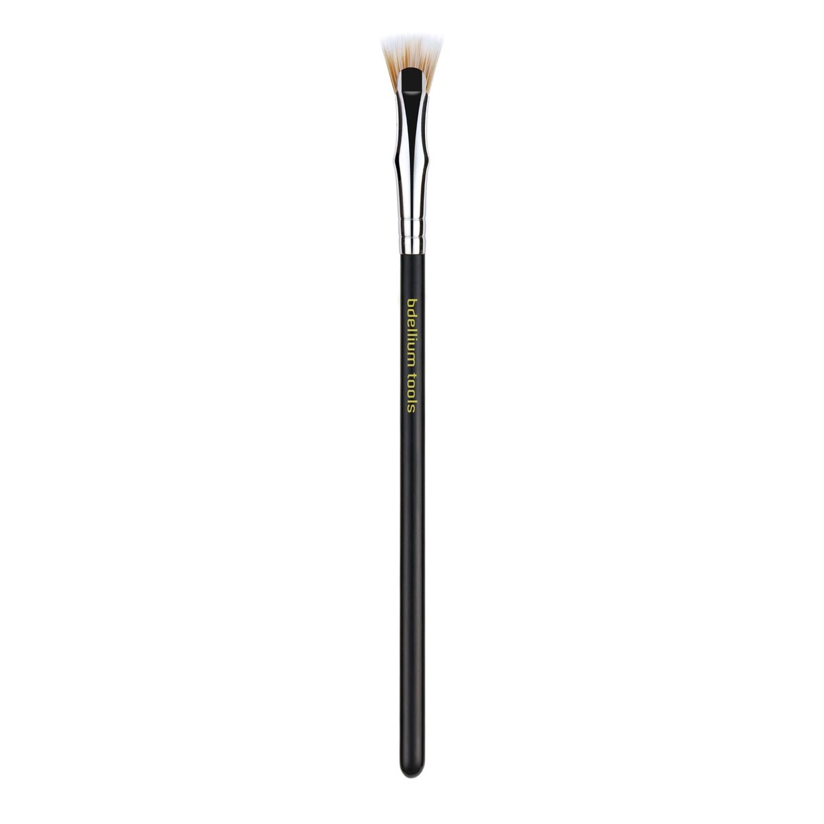 Bdellium Tools Professional Maestro Series 730 Bent Mascara Fan Brush - Soft Synthetic Fibers for Flawless Mascara Application (Black, 1pc) - görsel 1