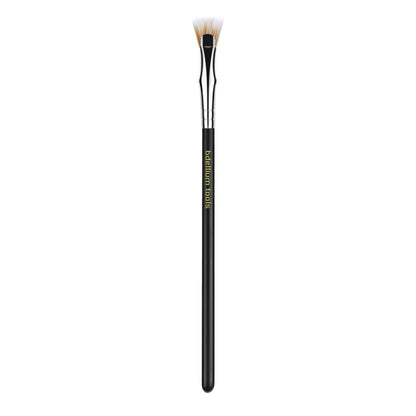 Bdellium Tools Professional Maestro Series 730 Bent Mascara Fan Brush - Soft Synthetic Fibers for Flawless Mascara Application (Black, 1pc)