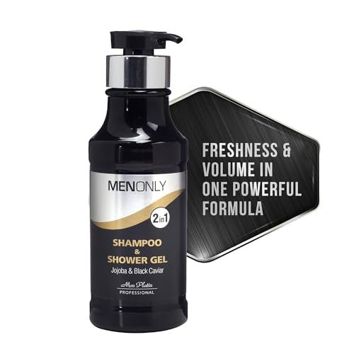 Mon Platin Men’s Daily Shampoo – Black Caviar & Jojoba Extracts – Anti-Dandruff, Volumizing & Refreshing – 400ml - görsel 2