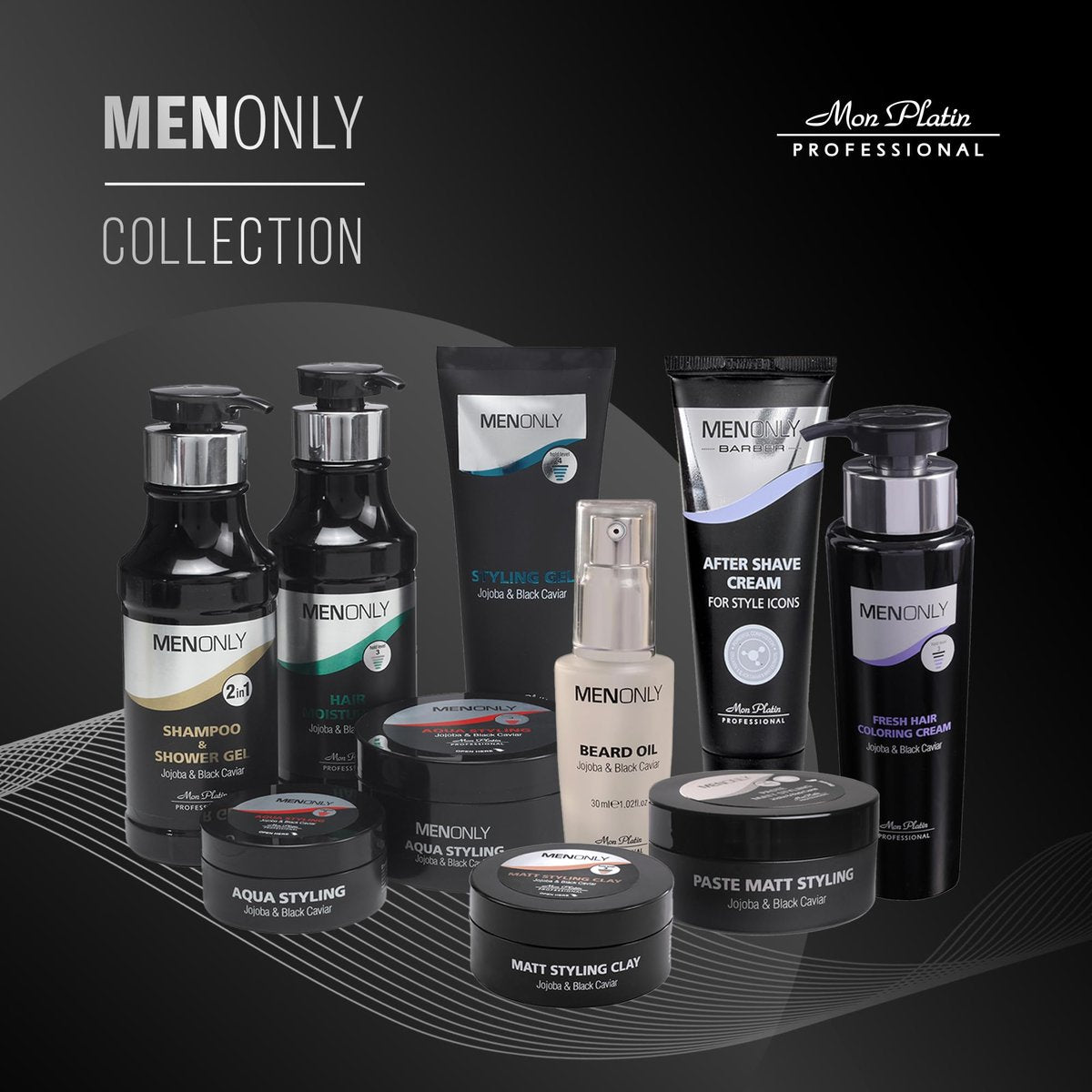 Mon Platin Men’s Daily Shampoo – Black Caviar & Jojoba Extracts – Anti-Dandruff, Volumizing & Refreshing – 400ml - görsel 13