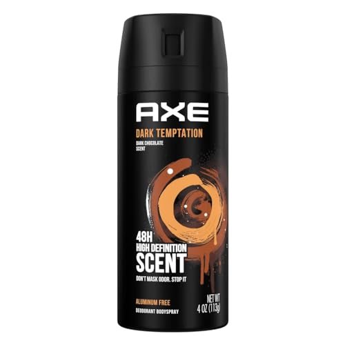 AXE Dark Temptation Body Spray - 4 oz (Pack of 6) - Long-Lasting Fragrance for Men Avelisse