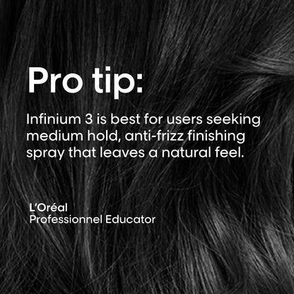 L'Oréal Professionnel Paris Fix Infinium 3 - Medium Hold Hairspray for Lasting Shape and Shine, Reduces Frizz Without Stiffness, 10.2 oz Avelisse