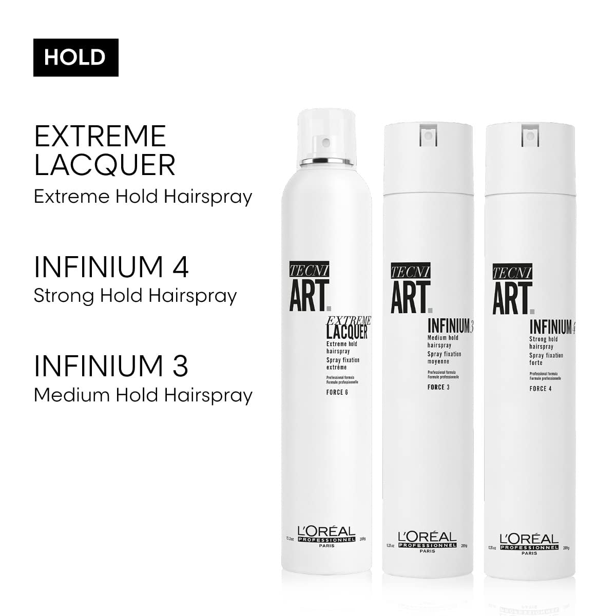 L'Oréal Professionnel Paris Fix Infinium 3 - Medium Hold Hairspray for Lasting Shape and Shine, Reduces Frizz Without Stiffness, 10.2 oz Avelisse