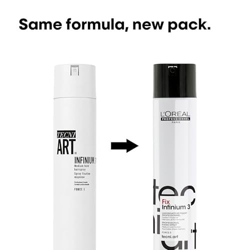 L'Oréal Professionnel Paris Fix Infinium 3 - Medium Hold Hairspray for Lasting Shape and Shine, Reduces Frizz Without Stiffness, 10.2 oz Avelisse