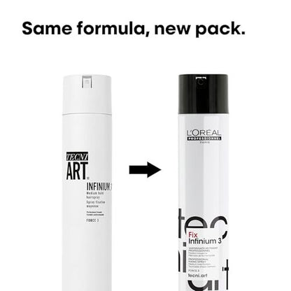 L'Oréal Professionnel Paris Fix Infinium 3 - Medium Hold Hairspray for Lasting Shape and Shine, Reduces Frizz Without Stiffness, 10.2 oz Avelisse