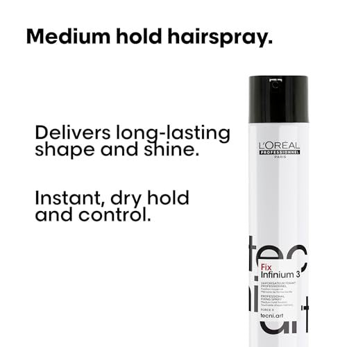 L'Oréal Professionnel Paris Fix Infinium 3 - Medium Hold Hairspray for Lasting Shape and Shine, Reduces Frizz Without Stiffness, 10.2 oz Avelisse