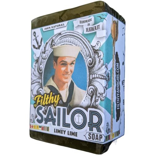 Filthy Farmgirl Handmade Hawaiian Soap - Large Filthy Sailor Bar (5 oz, Green) - görsel 8