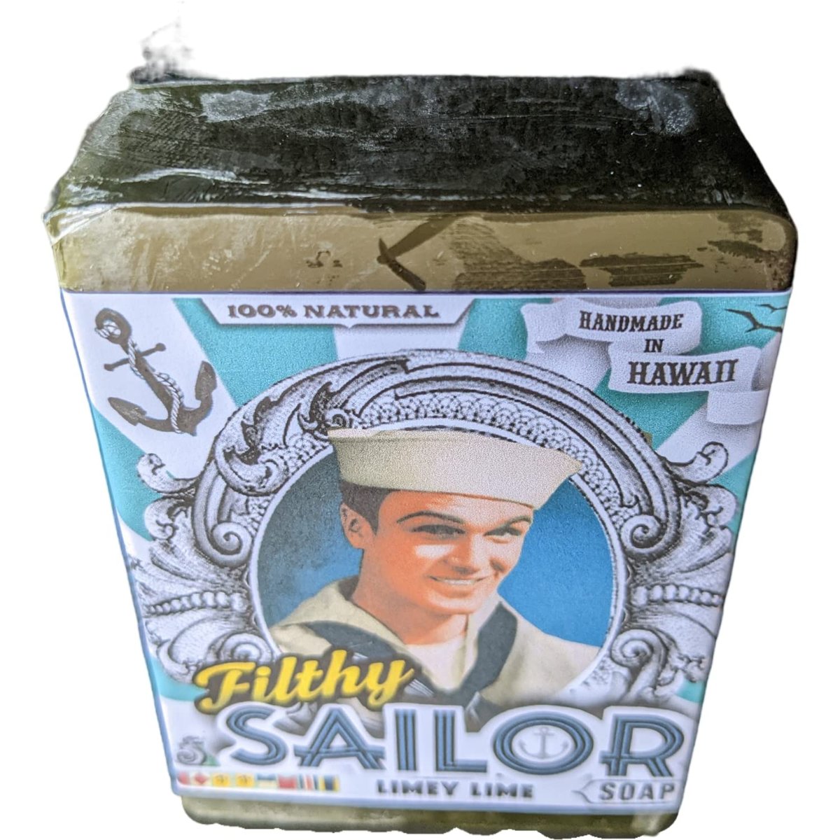 Filthy Farmgirl Handmade Hawaiian Soap - Large Filthy Sailor Bar (5 oz, Green) - görsel 11