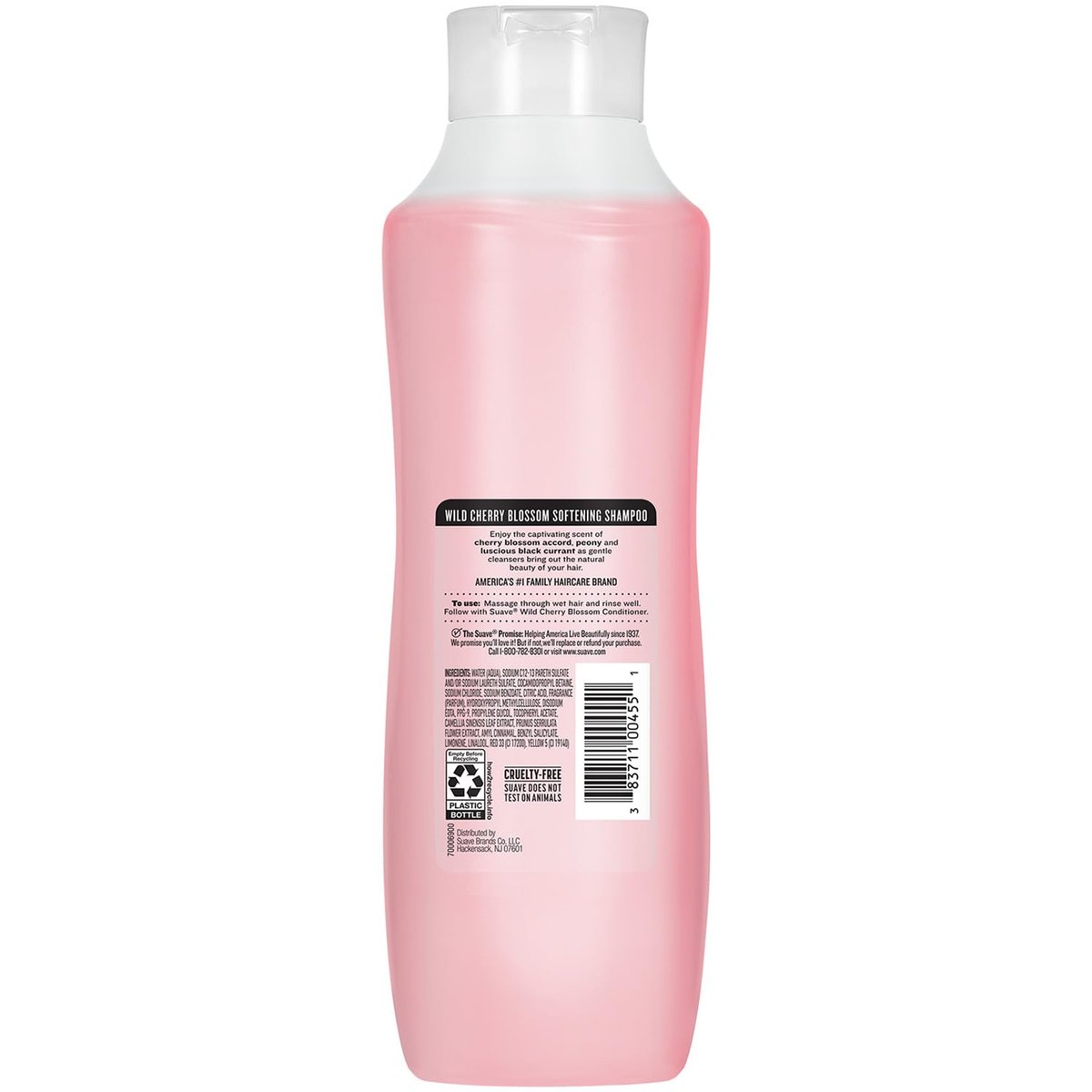 Suave Shampoo, Wild Cherry Blossom – Softening Formula with Vitamin E, 22.5 oz (Pack of 6) Avelisse