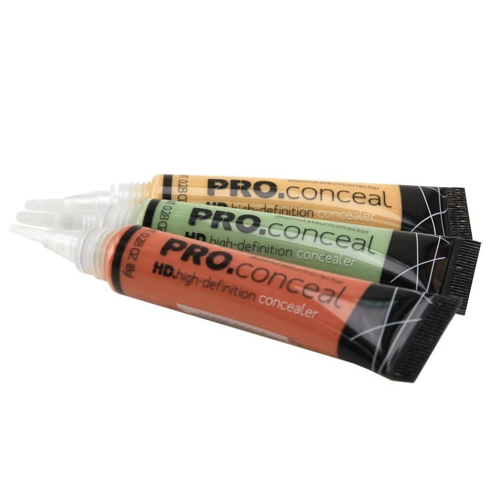 L.A. Girl Pro Conceal Set - Orange, Yellow, Green Correctors (Pack of 3) Avelisse