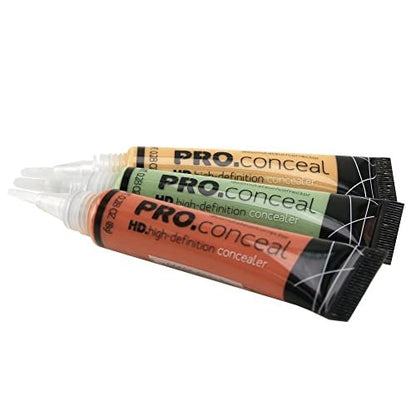 L.A. Girl Pro Conceal Set - Orange, Yellow, Green Correctors (Pack of 3) Avelisse