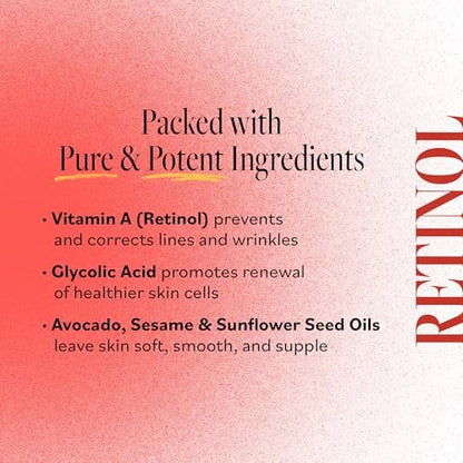 DERMA E Anti-Aging Regenerative Serum – Hydrating Day and Night Serum with Glycolic Acid and Vitamin A – Advanced Facial Skin Care Treatment, 2 fl oz Avelisse