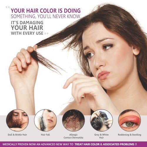 Vegetal Bio Colour Experience Dark Brown Hair Color - Ammonia-Free, PPD-Free, 100% Organic & Herbal Safe Hair Dye Kit (50g, Pack of 2) - görsel 14