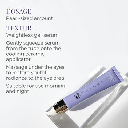 Tatcha Luminous Deep Hydration Firming Eye Serum – Caffeinated Hydrating Eye Serum for Fine Lines and Puffiness, 0.5 oz Avelisse