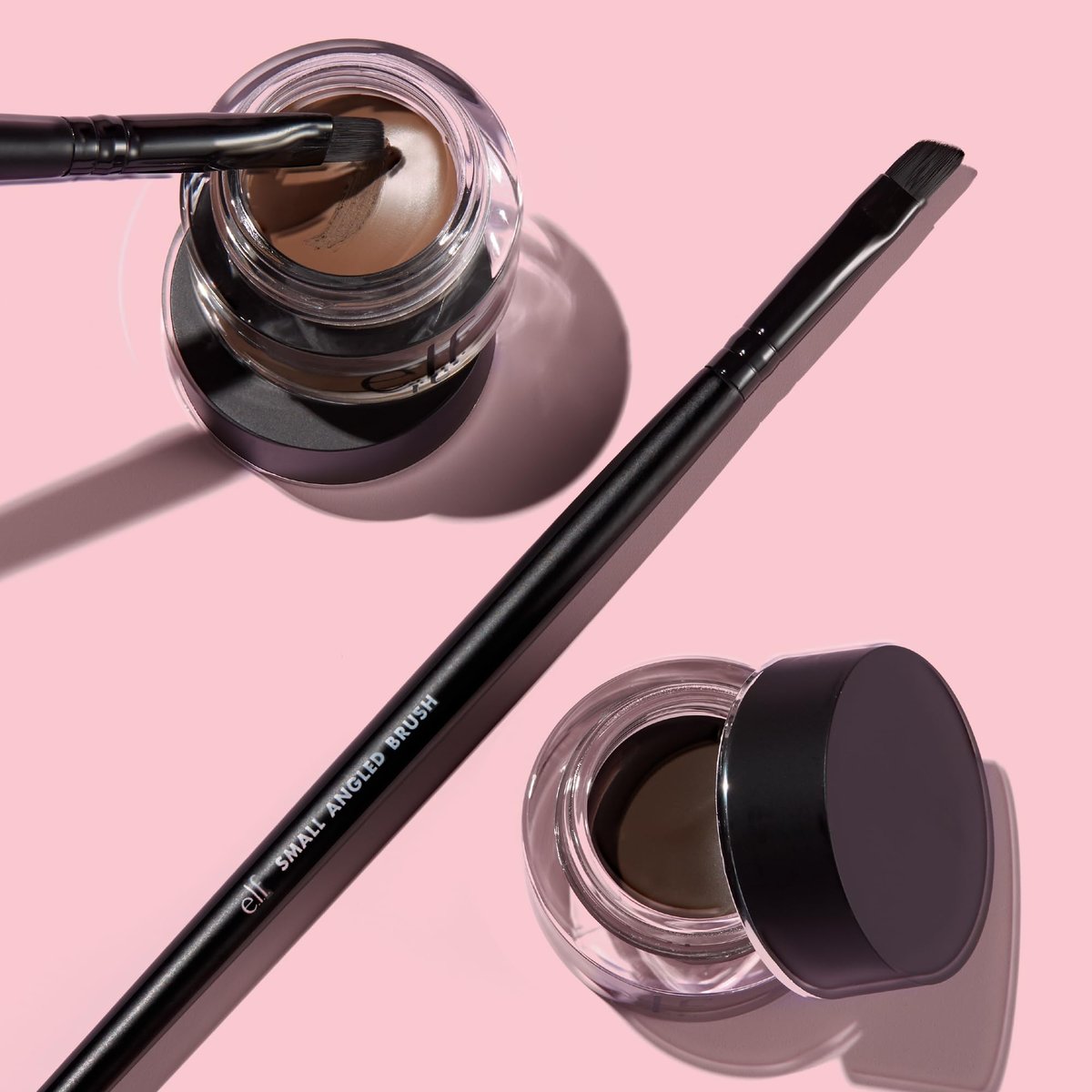 e.l.f. Lock On Liner and Brow Cream - Medium Brown - Long-Lasting Eyebrow Color - görsel 7