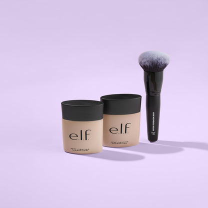 e.l.f. Buffing Foundation Brush - Tapered Synthetic Makeup Brush for Seamless, Even Coverage | Vegan & Cruelty-Free