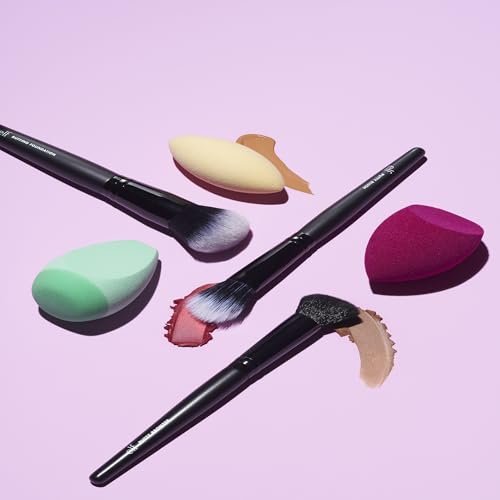 e.l.f. Buffing Foundation Brush - Tapered Synthetic Makeup Brush for Seamless, Even Coverage | Vegan & Cruelty-Free - görsel 6