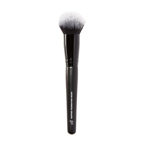 e.l.f. Buffing Foundation Brush - Tapered Synthetic Makeup Brush for Seamless, Even Coverage | Vegan & Cruelty-Free - görsel 2