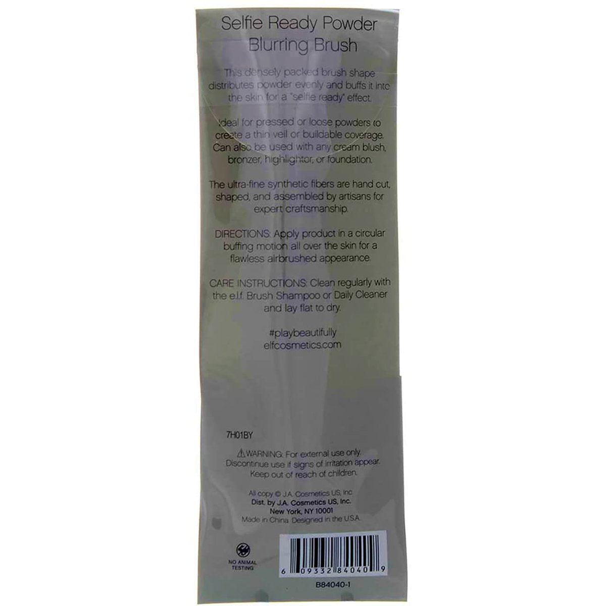 e.l.f. Powder Blurring Brush - Soft-Focus Finish Makeup Brush, Vegan & Cruelty-Free - görsel 8