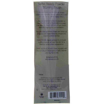e.l.f. Powder Blurring Brush - Soft-Focus Finish Makeup Brush, Vegan & Cruelty-Free