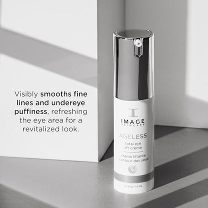 IMAGE Skincare AGELESS Total Eye Lift Crème – Anti-Aging Eye Cream for Dark Circles, Bags & Wrinkles, 0.5 fl oz Avelisse