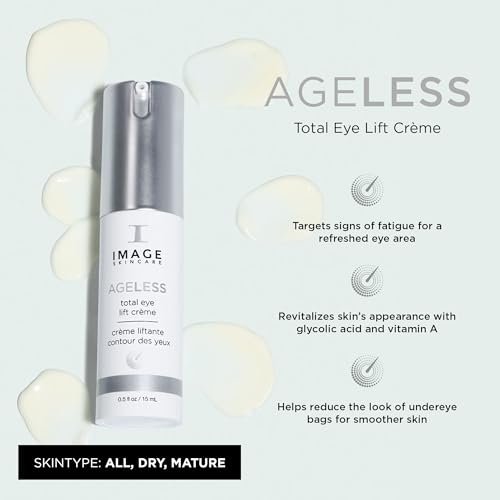 IMAGE Skincare AGELESS Total Eye Lift Crème – Anti-Aging Eye Cream for Dark Circles, Bags & Wrinkles, 0.5 fl oz Avelisse