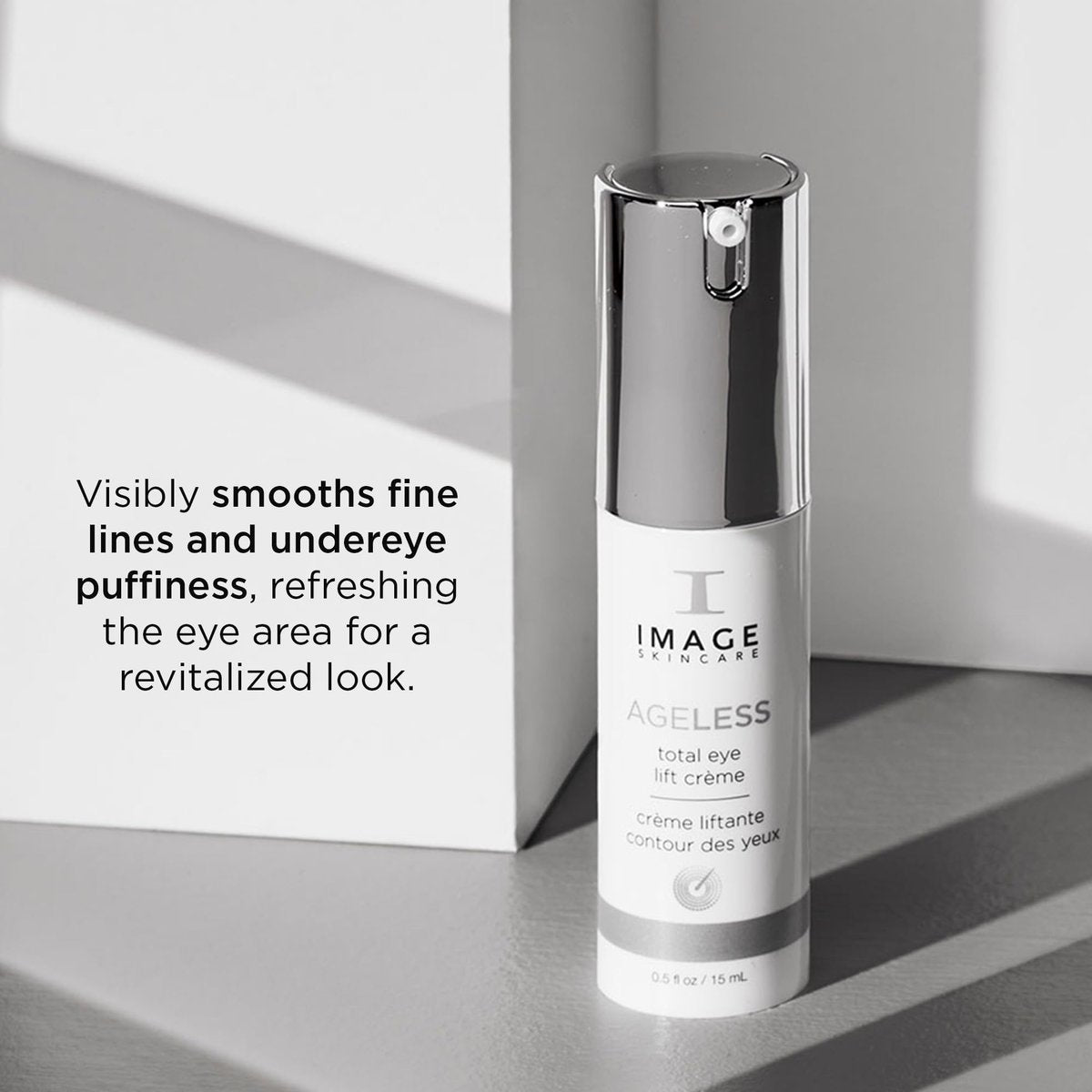 IMAGE Skincare AGELESS Total Eye Lift Crème – Anti-Aging Eye Cream for Dark Circles, Bags & Wrinkles, 0.5 fl oz Avelisse