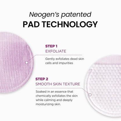 DERMALOGY by NEOGENLAB Bio-Peel Gauze Peeling Pads (Wine, 30 pads) - Exfoliating & Firming Peeling Pad with PHA & Red Wine & Resveratrol & Hyaluronic Acid - Korean Skin Care Avelisse