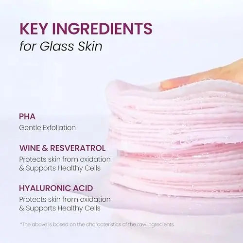 DERMALOGY by NEOGENLAB Bio-Peel Gauze Peeling Pads (Wine, 30 pads) - Exfoliating & Firming Peeling Pad with PHA & Red Wine & Resveratrol & Hyaluronic Acid - Korean Skin Care Avelisse