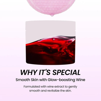 DERMALOGY by NEOGENLAB Bio-Peel Gauze Peeling Pads (Wine, 30 pads) - Exfoliating & Firming Peeling Pad with PHA & Red Wine & Resveratrol & Hyaluronic Acid - Korean Skin Care Avelisse